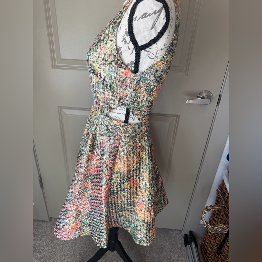 Alice + Olivia Varita Fit & Flare Metallic Dress - Picture 5 of 16